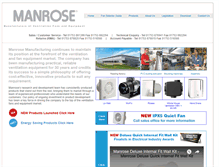 Tablet Screenshot of manrose.com