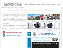 Tablet Screenshot of manrose.co.uk